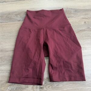 lululemon athletica High-Rise Wine Athletic Bike Shorts